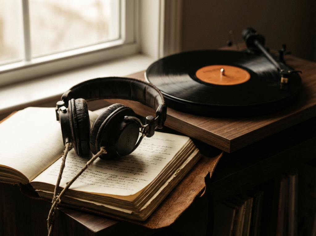 cinematic moody photograph of a pair of old wo